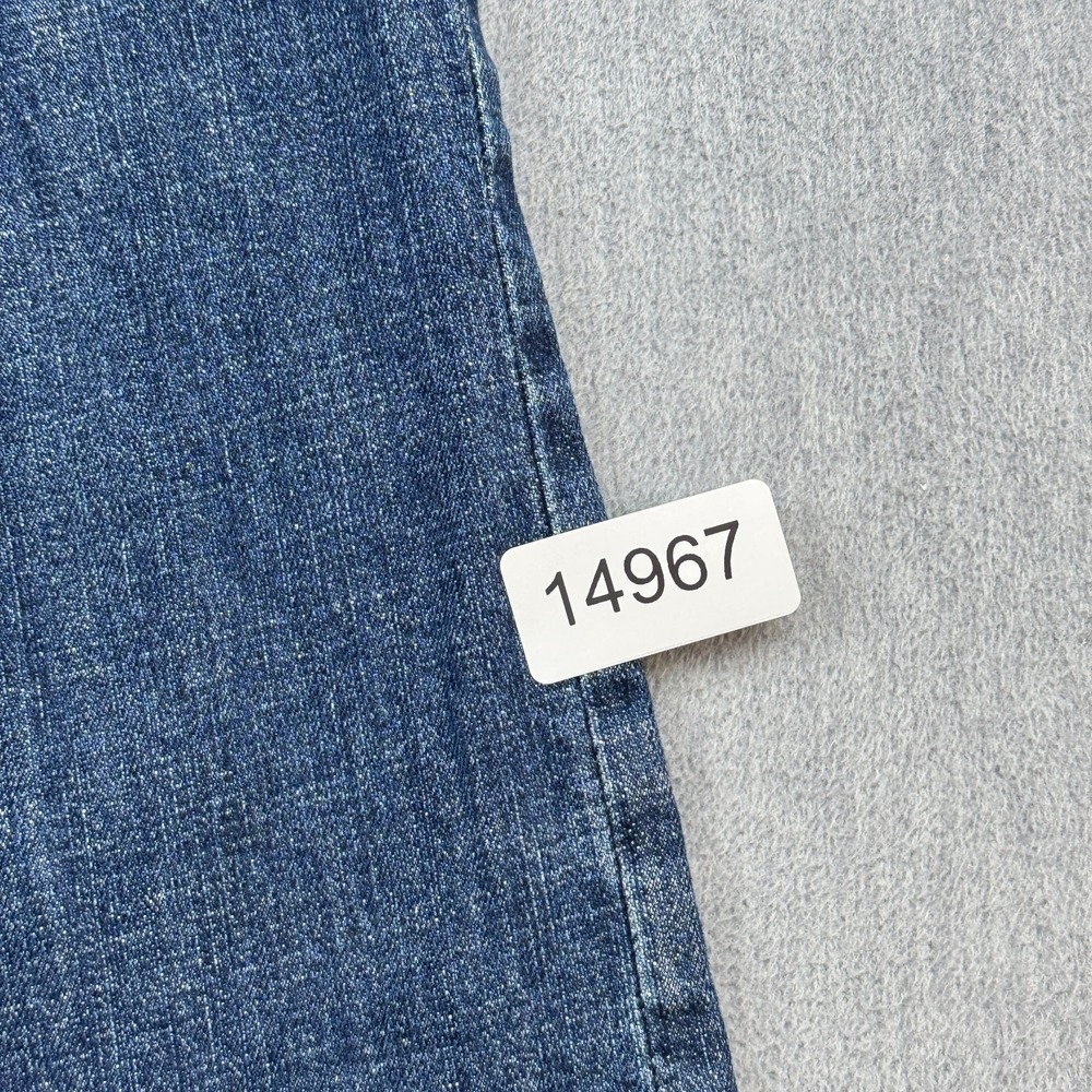 Adidas Jeans Women 27 Blue Denim Low Rise Slim Fit Button Pockets Classic 0S9001 - Picture 15 of 15